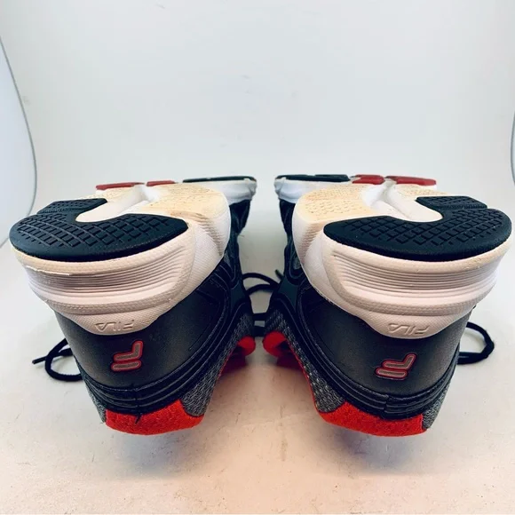 Fila Men's Memory Maranello 3 Leather Mesh Black Red Silver Athletic Sneakers 11 - Picture 11 of 11